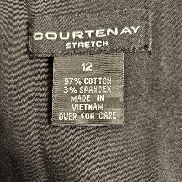 NWT - Courtenay Cotton Black Stretch Skirt - Size 12 - Picture 2 of 9